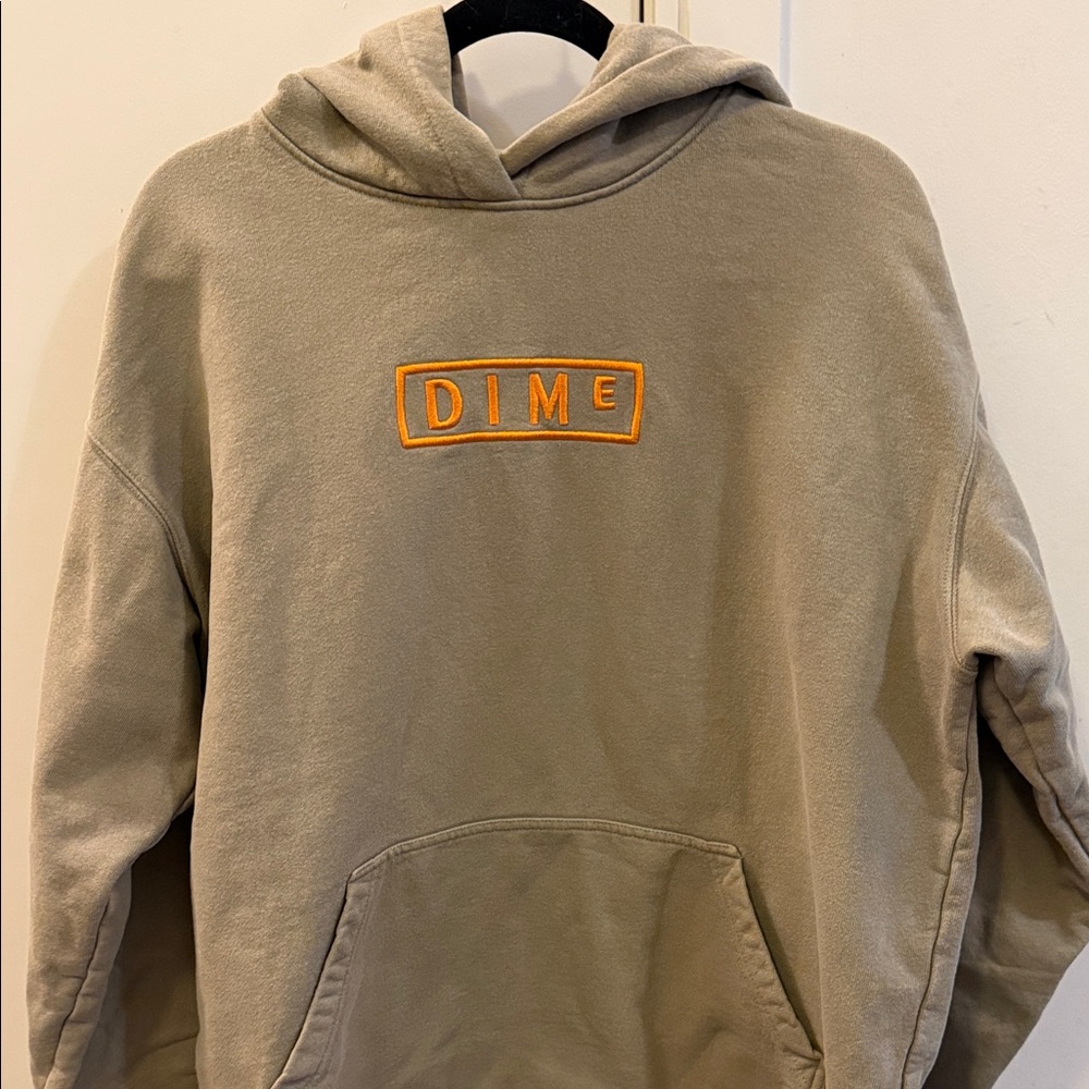 DIME Men's Tan Hoodie Sweater